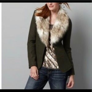 LOFT -Olive Dark Green Coat Blazer Jacket